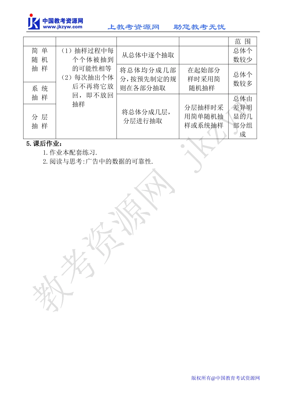 新人教B版必修3高中数学分层抽样2_第3页