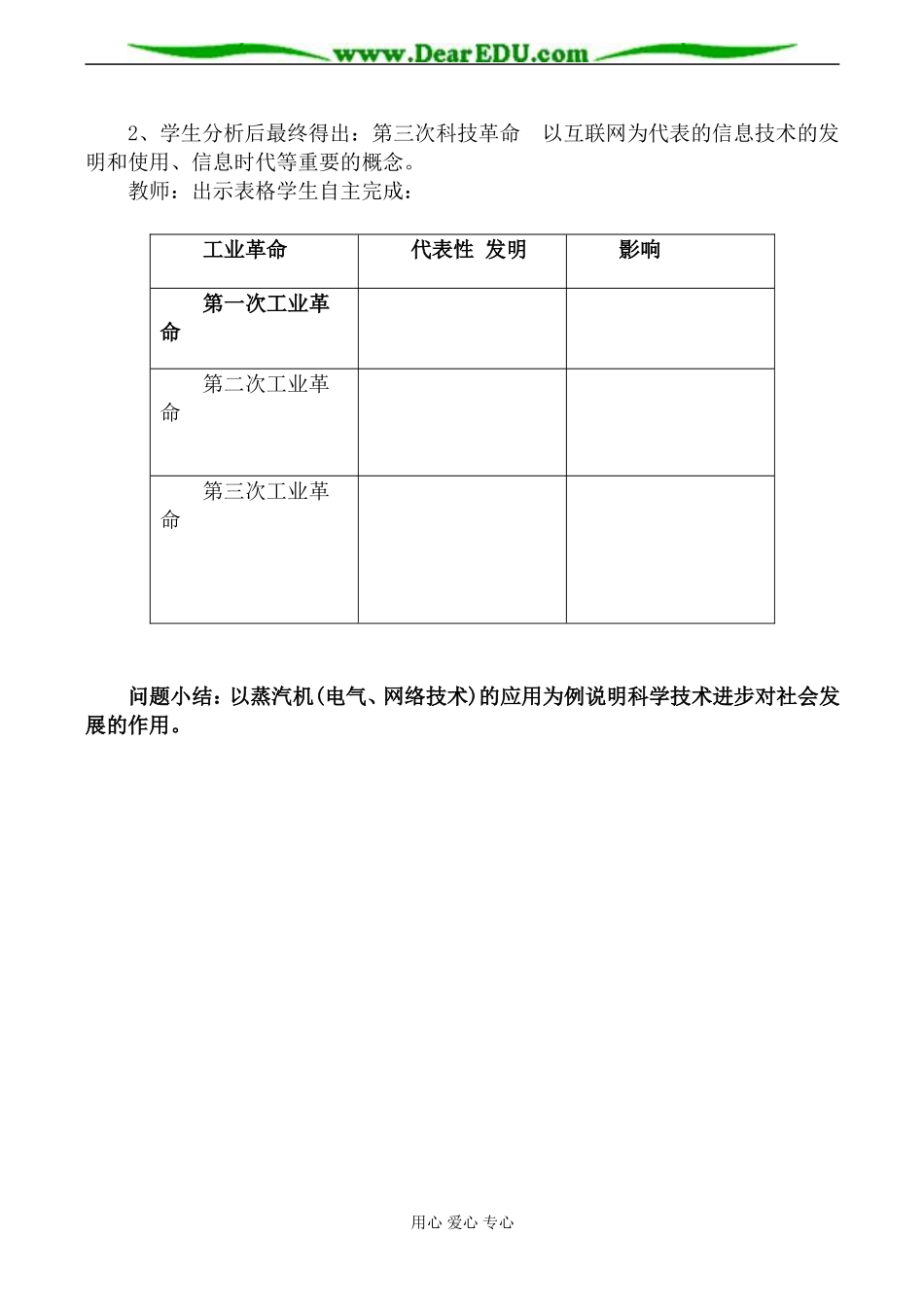 新人教版必修3高中历史从蒸汽机到互联网教案_第2页