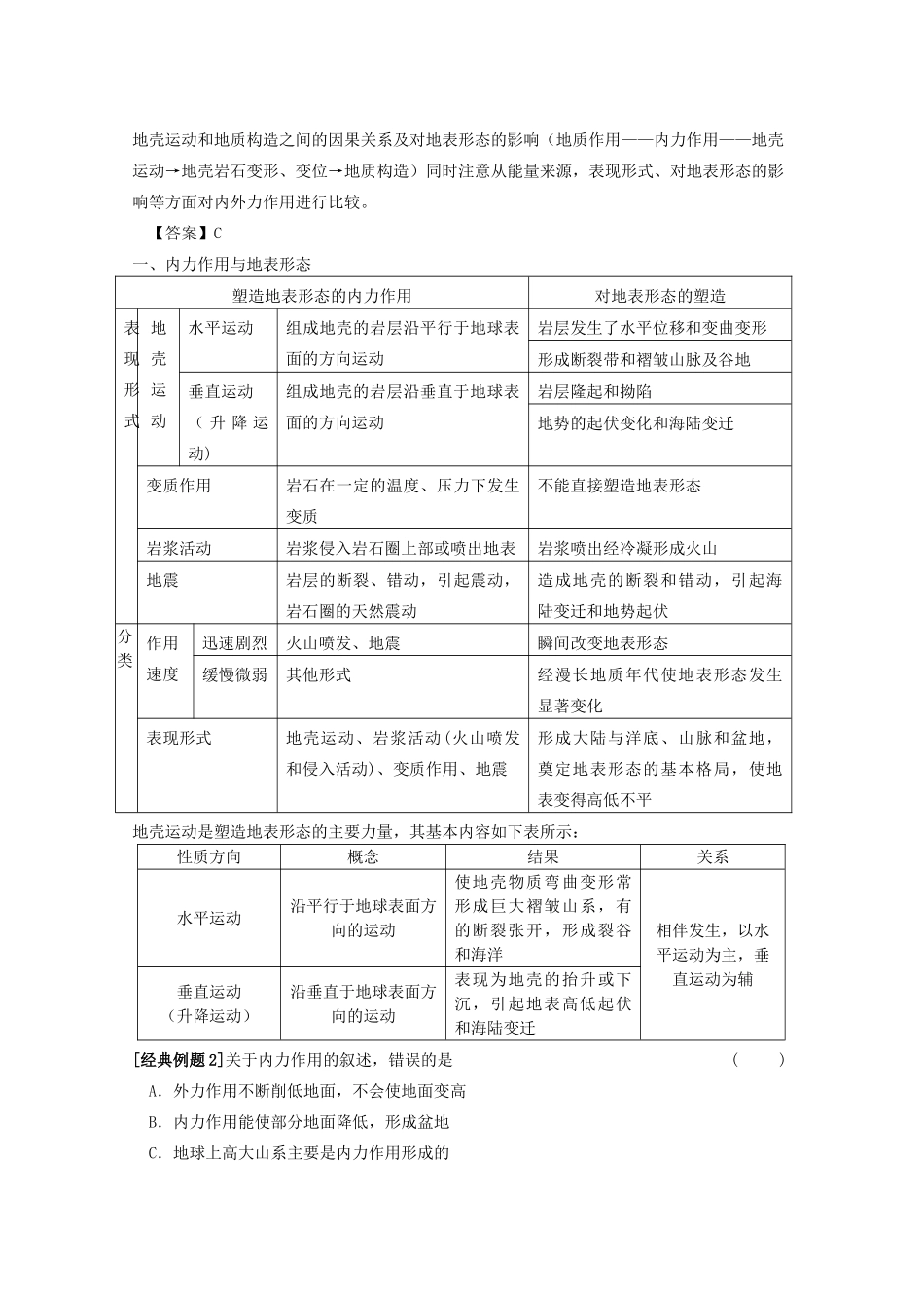 四川省宜宾市一中高三地理《地表形态的塑造》教学设计-人教版高三全册地理教案_第2页
