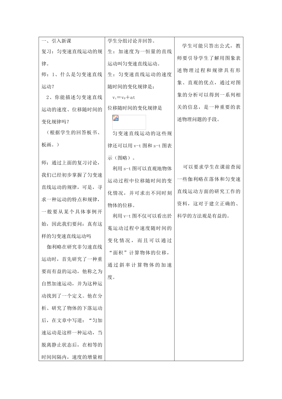 高中物理 第2章 第2节 匀变速直线运动的实验探究教案1 鲁科版必修1-鲁科版高一必修1物理教案_第2页