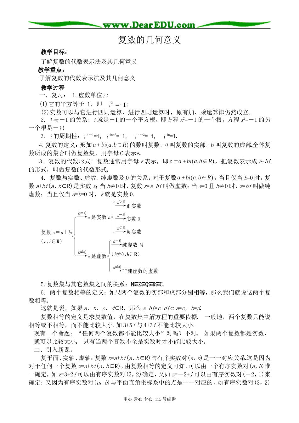 苏教版高中数学选修2-2复数的几何意义_第1页