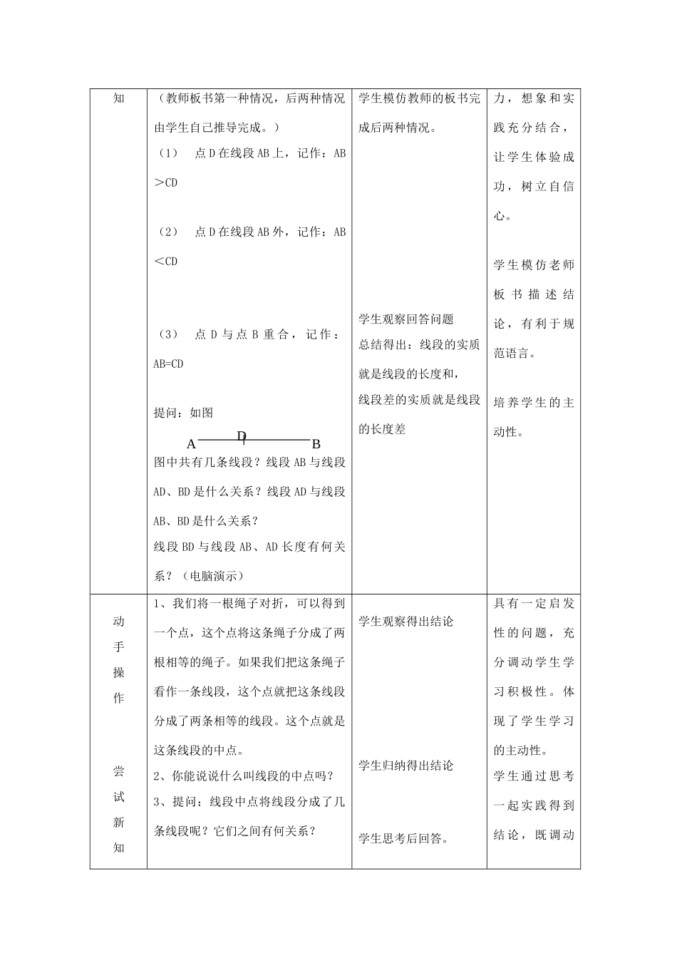 七年级政治上册线段长短的比较教学设计人教版教材_第3页