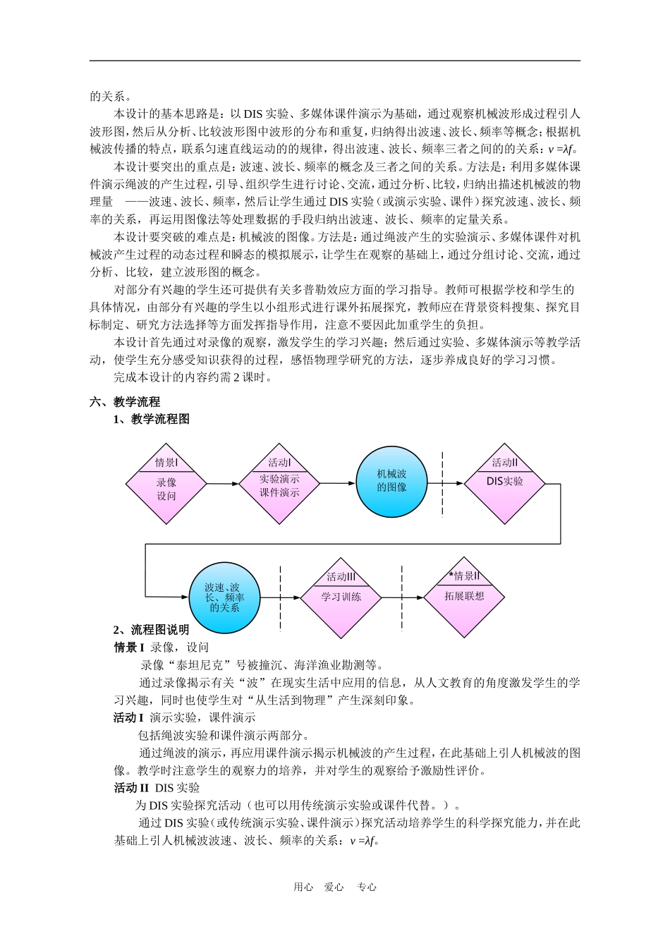 上海学科二期课改高一物理第四章E 机械波的描述教案上科版_第2页