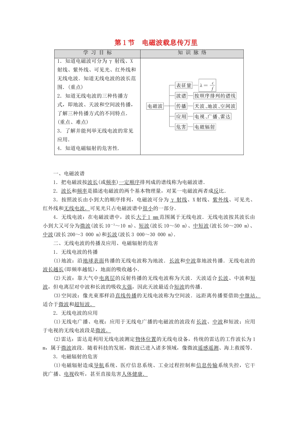 高中物理 第6章 第1节 家电的技术参数教案（含解析）鲁科版选修1-1-鲁科版高二选修1-1物理教案_第1页