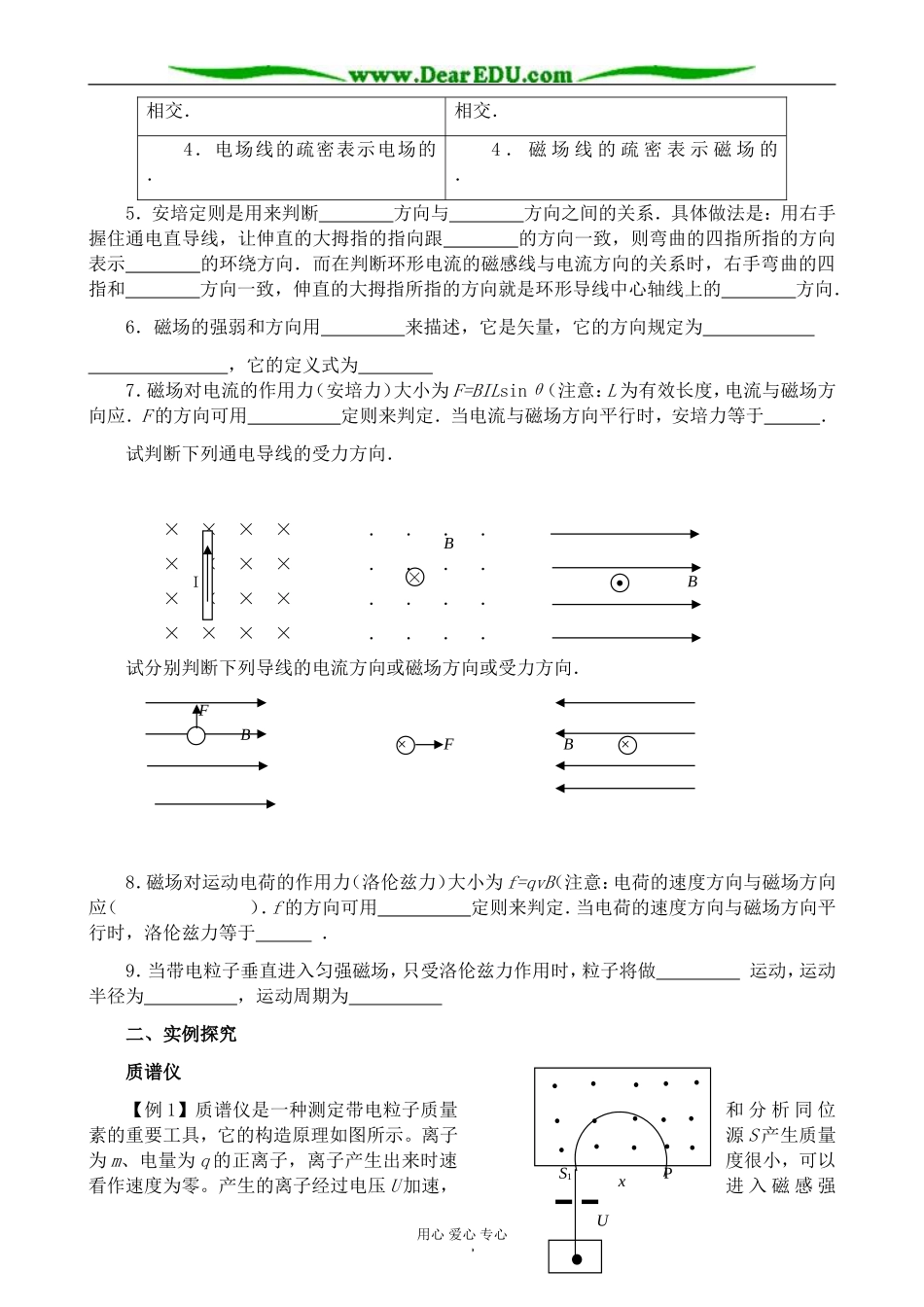 新人教版高中物理选修3-1第三章 磁场_第2页