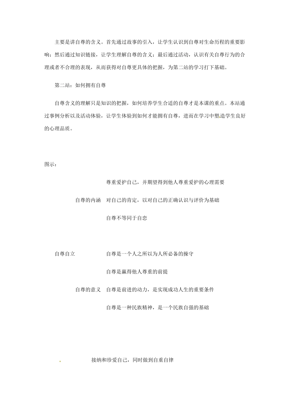 七年级政治： 4.9做一个自尊的人（教学设计）华东师大版教材_第2页