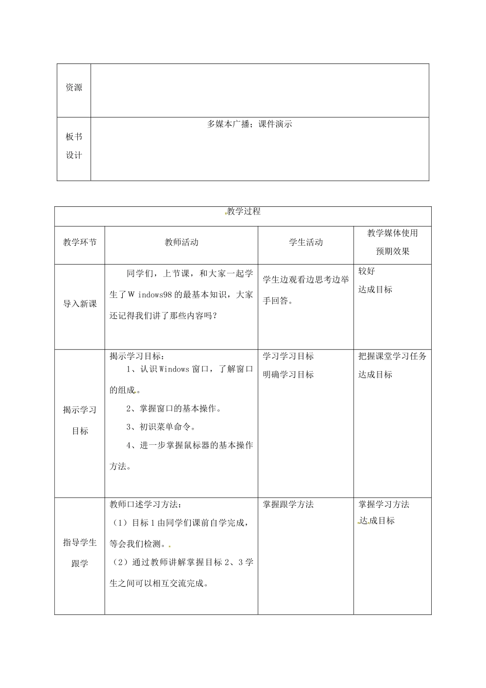 高中信息技术上册《第8课 图形化操作界面（二）》教案-人教版高中上册信息技术教案_第2页