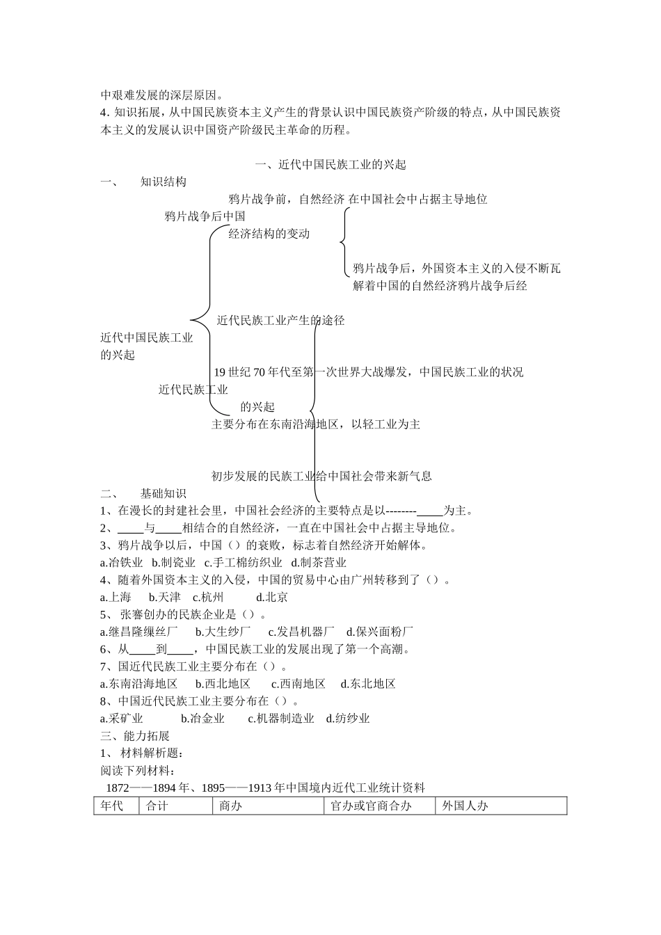 专题二 近代中国资本主义的曲折发展_第2页