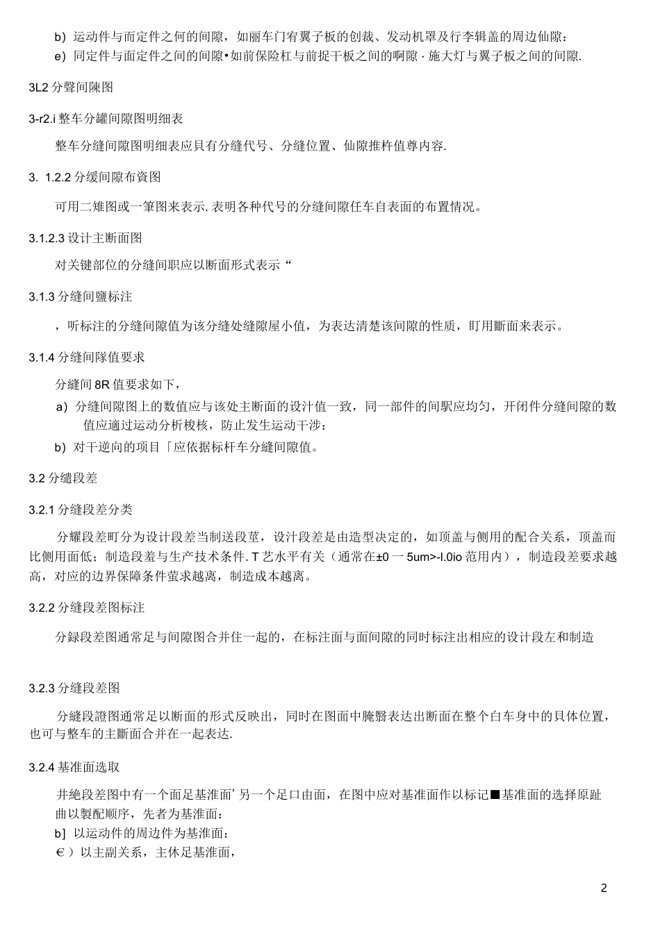 汽车整车可视间隙、段差、圆角精致感知设计规范_第2页