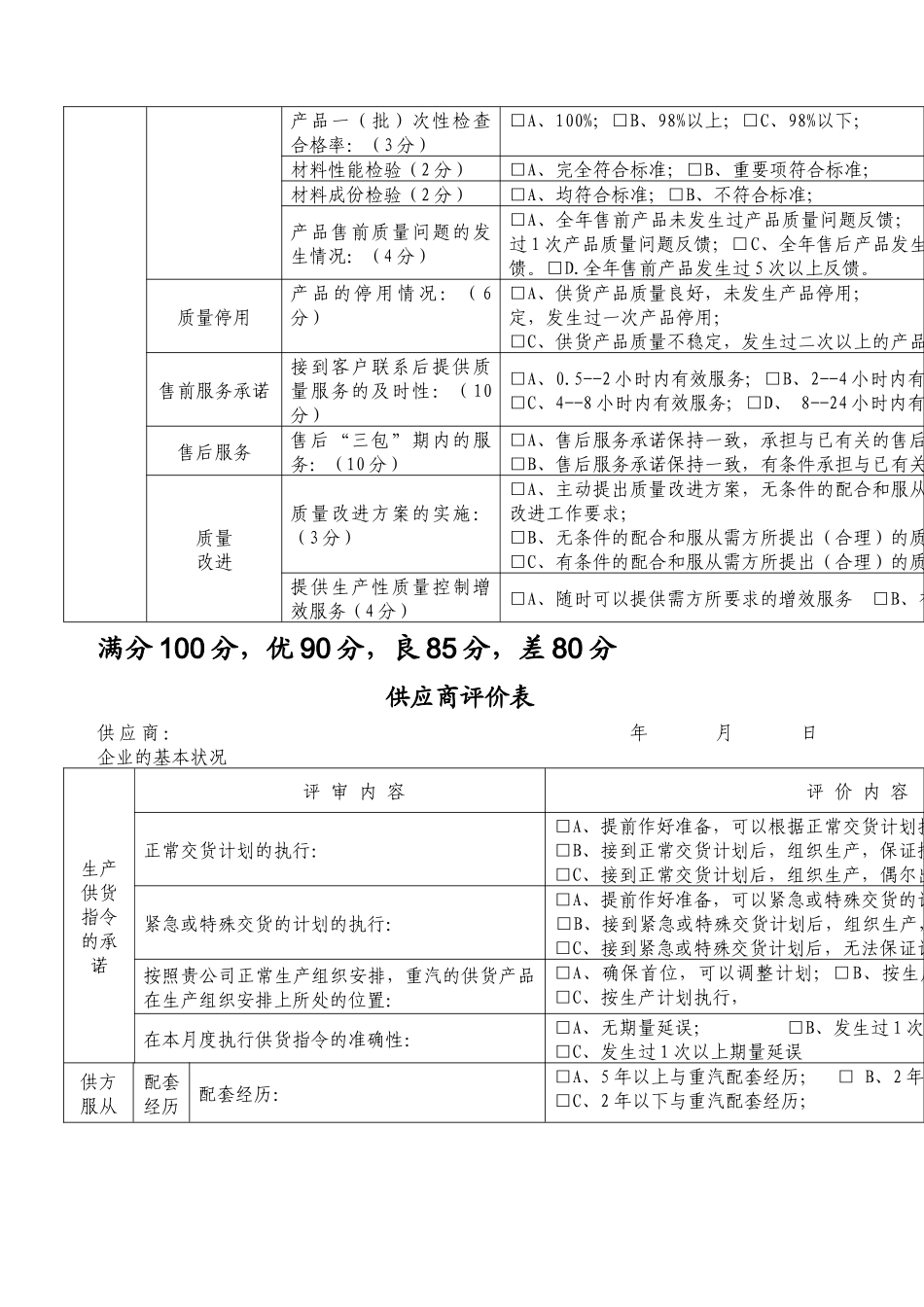 供应商评价表_第2页