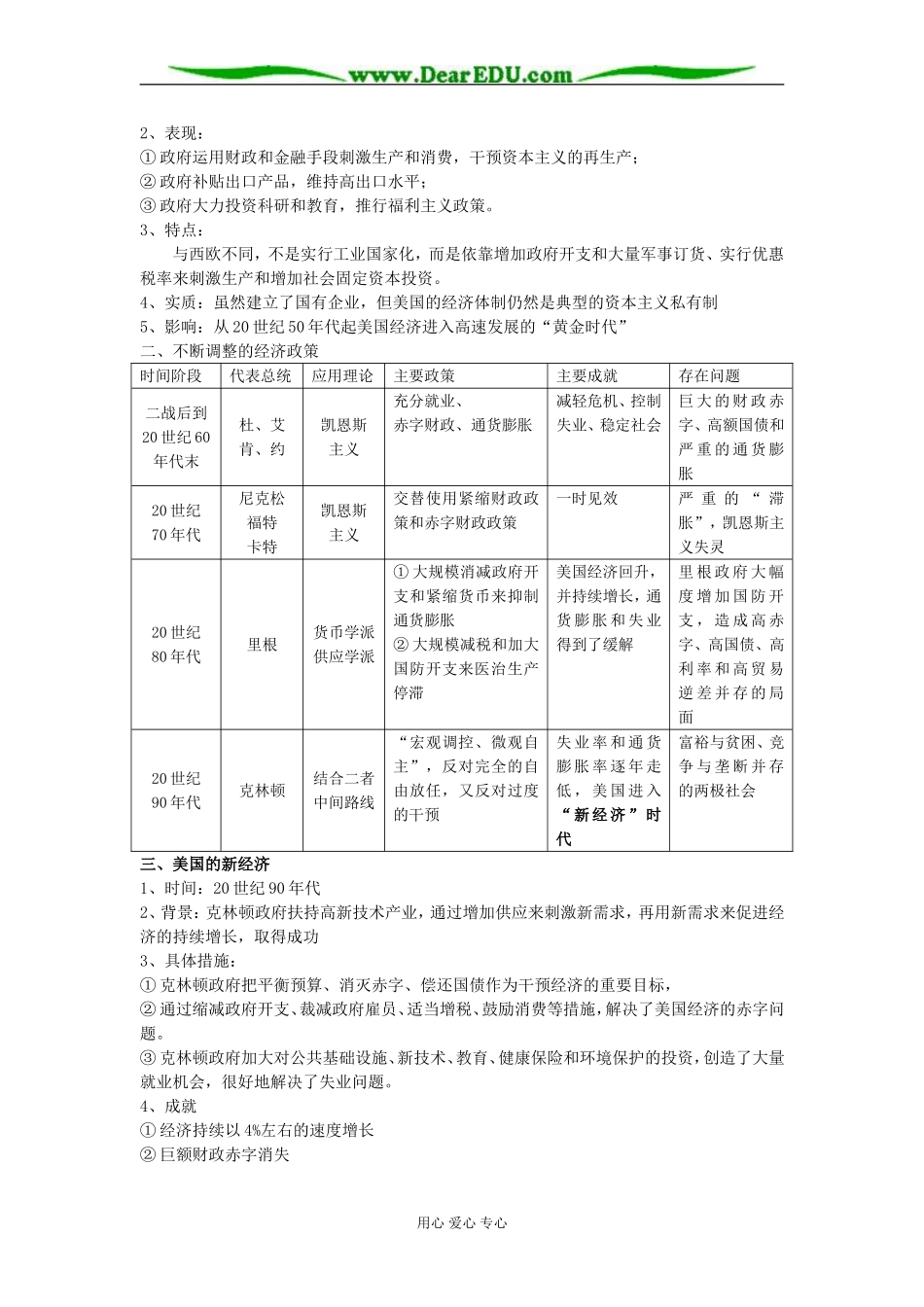 人民版必修2高中历史专题六 罗斯福新政和当代资本主义的变化_第3页