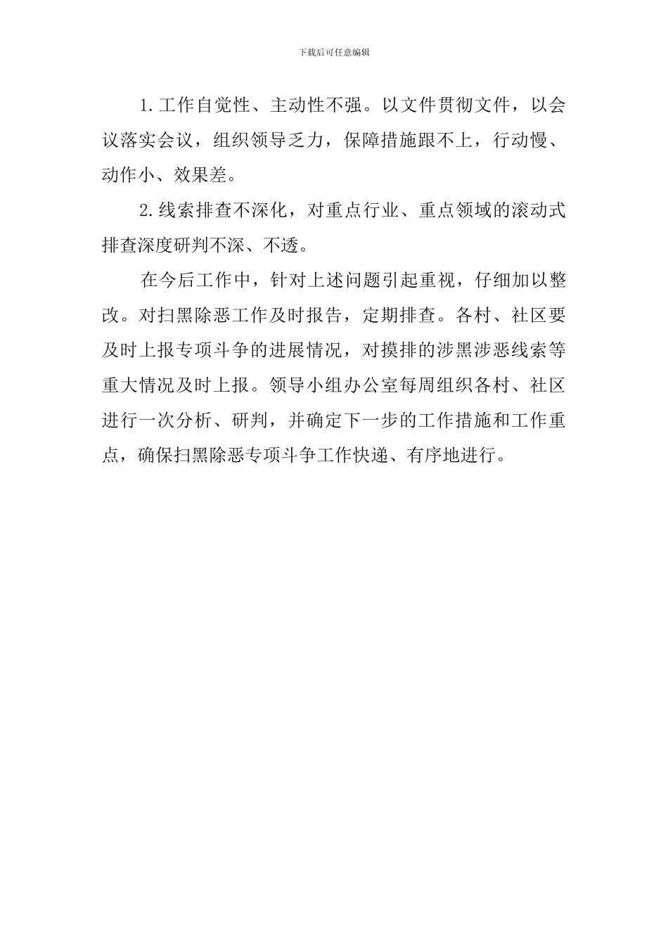 贯彻落实扫黑除恶精神工作汇报_第3页