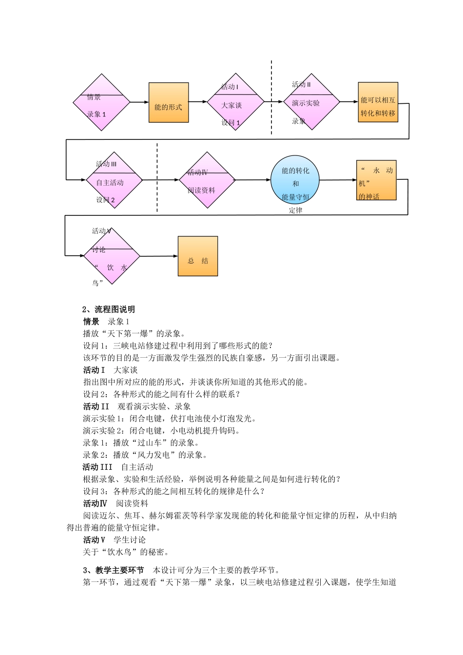 上海地区优秀高一物理 第七章 B 能的转化和能量守恒定律教案 沪科版_第3页
