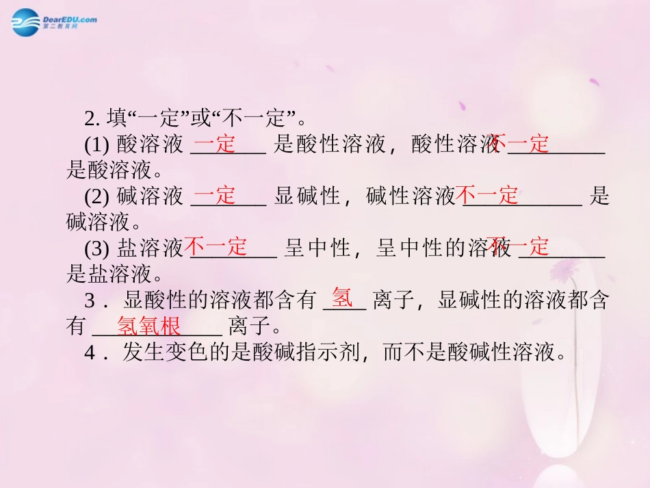 【聚焦中考】陕西省2015中考化学总复习 第6讲 酸和碱课件_第3页