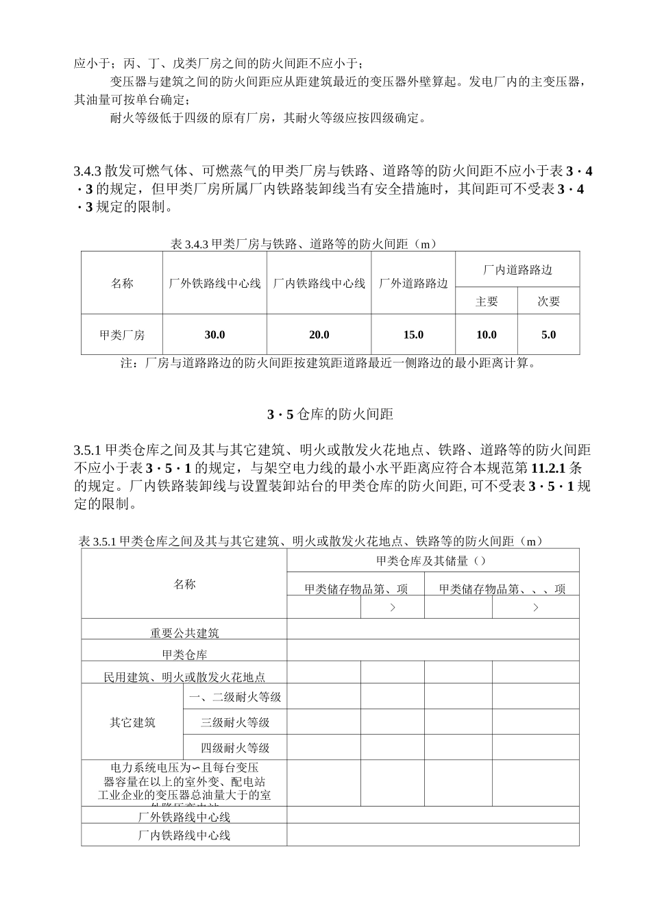 建规安全间距表格汇总_第2页