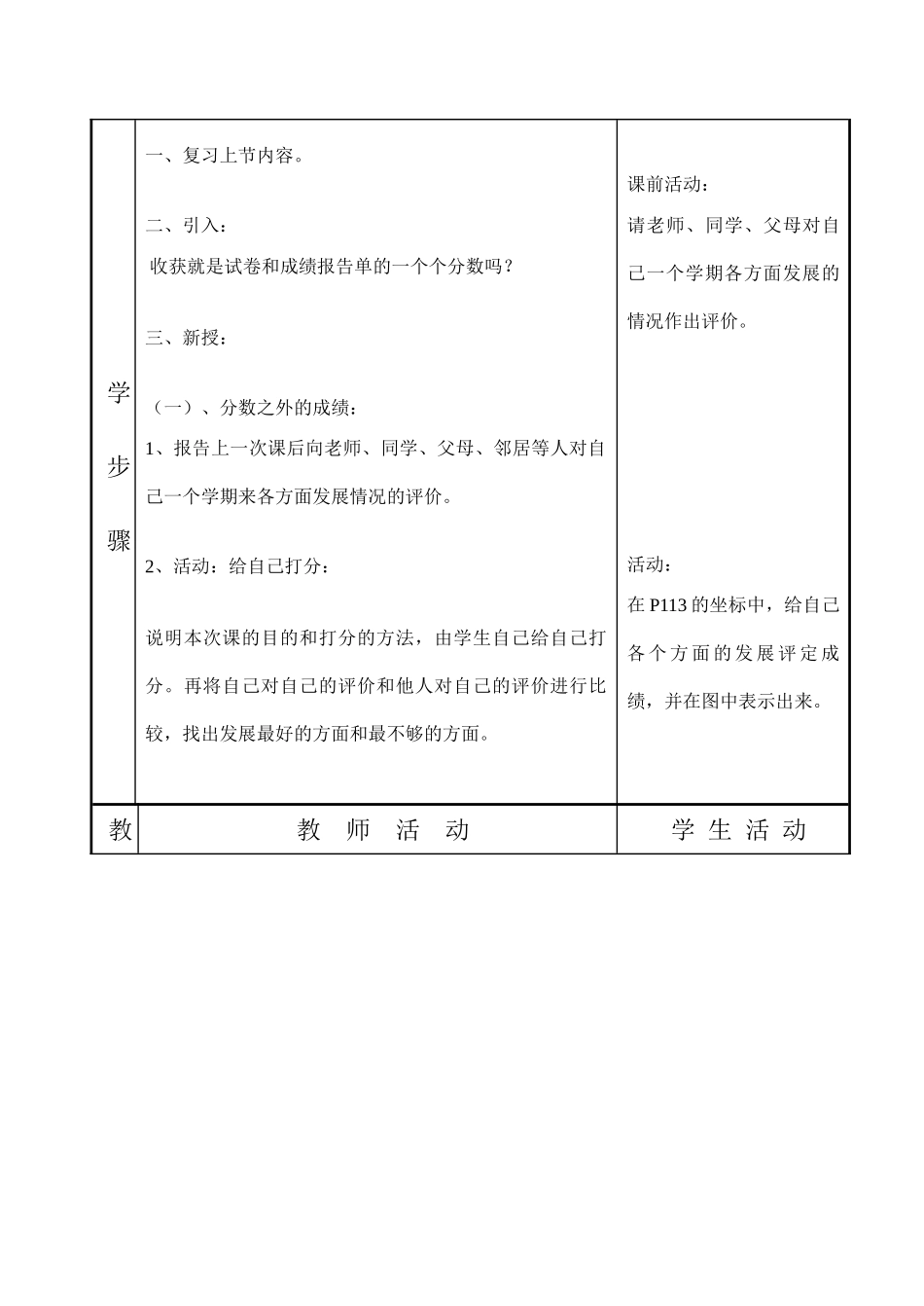 七年级政治 分数之外的收获_第2页