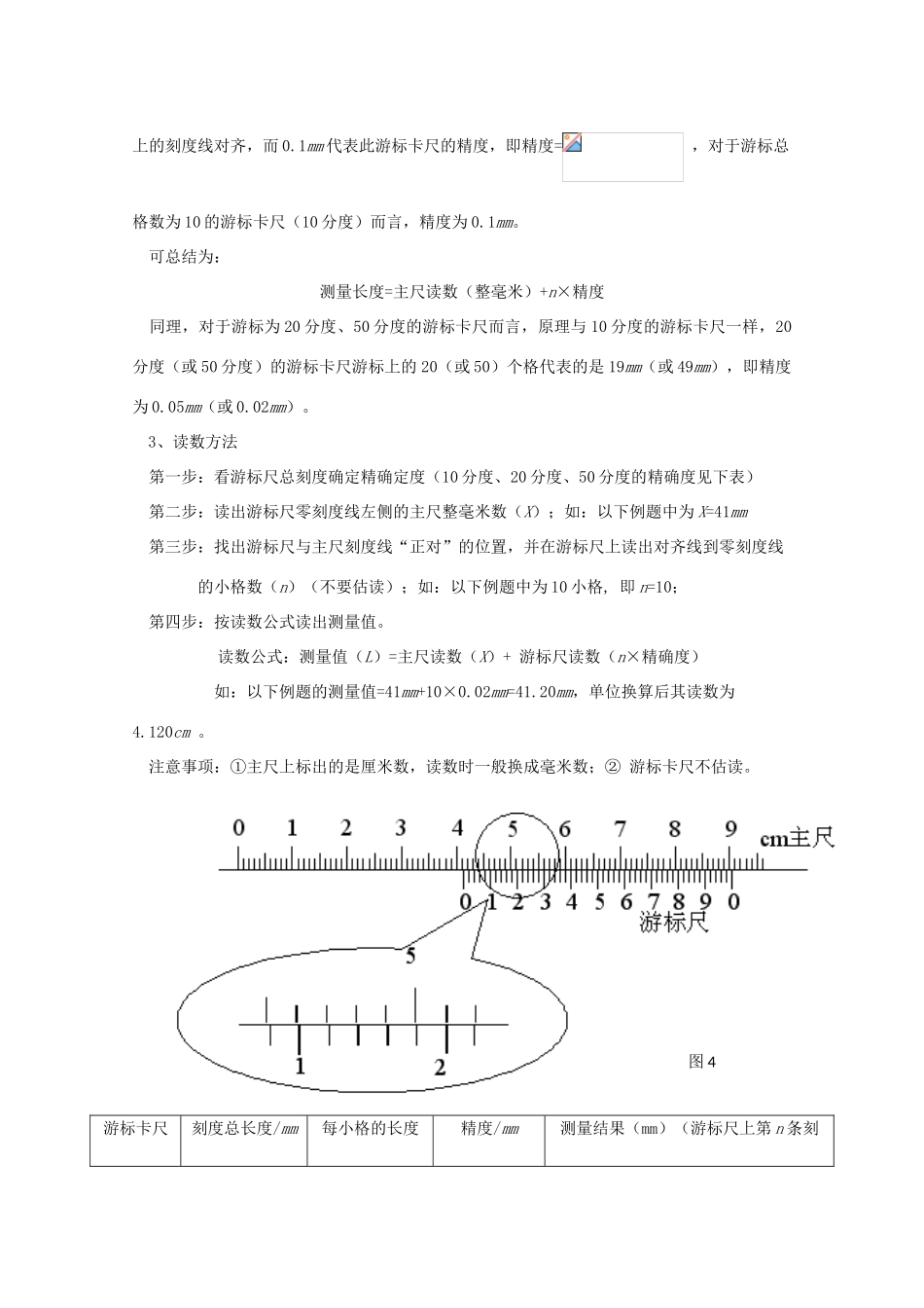 广东省陆河外国语学校高中物理《专题五游标卡尺与螺旋测微器（2课时）》教案 粤教版选修3-1_第2页