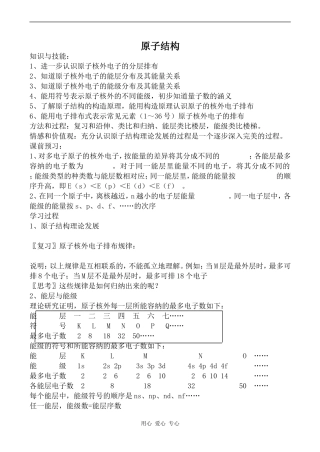 高中物理原子结构1人教版选修3-5