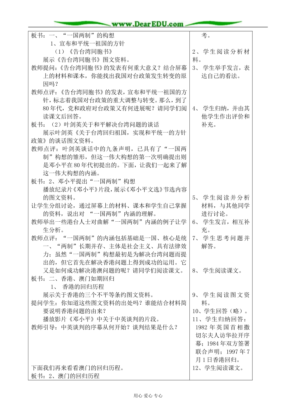 人民版高中历史必修1“一国两制”的伟大构想及实践(3)_第2页