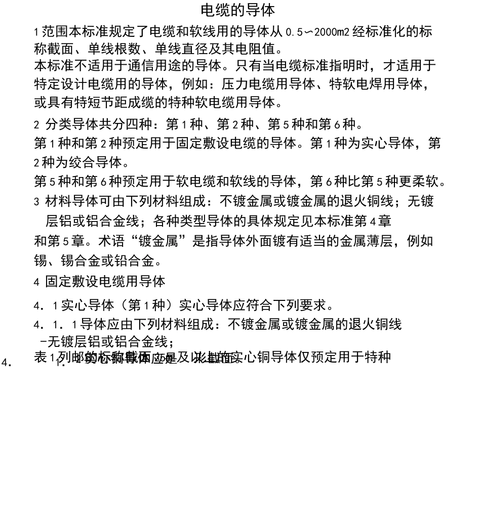 电线电缆--电缆导体标准--电阻_第1页