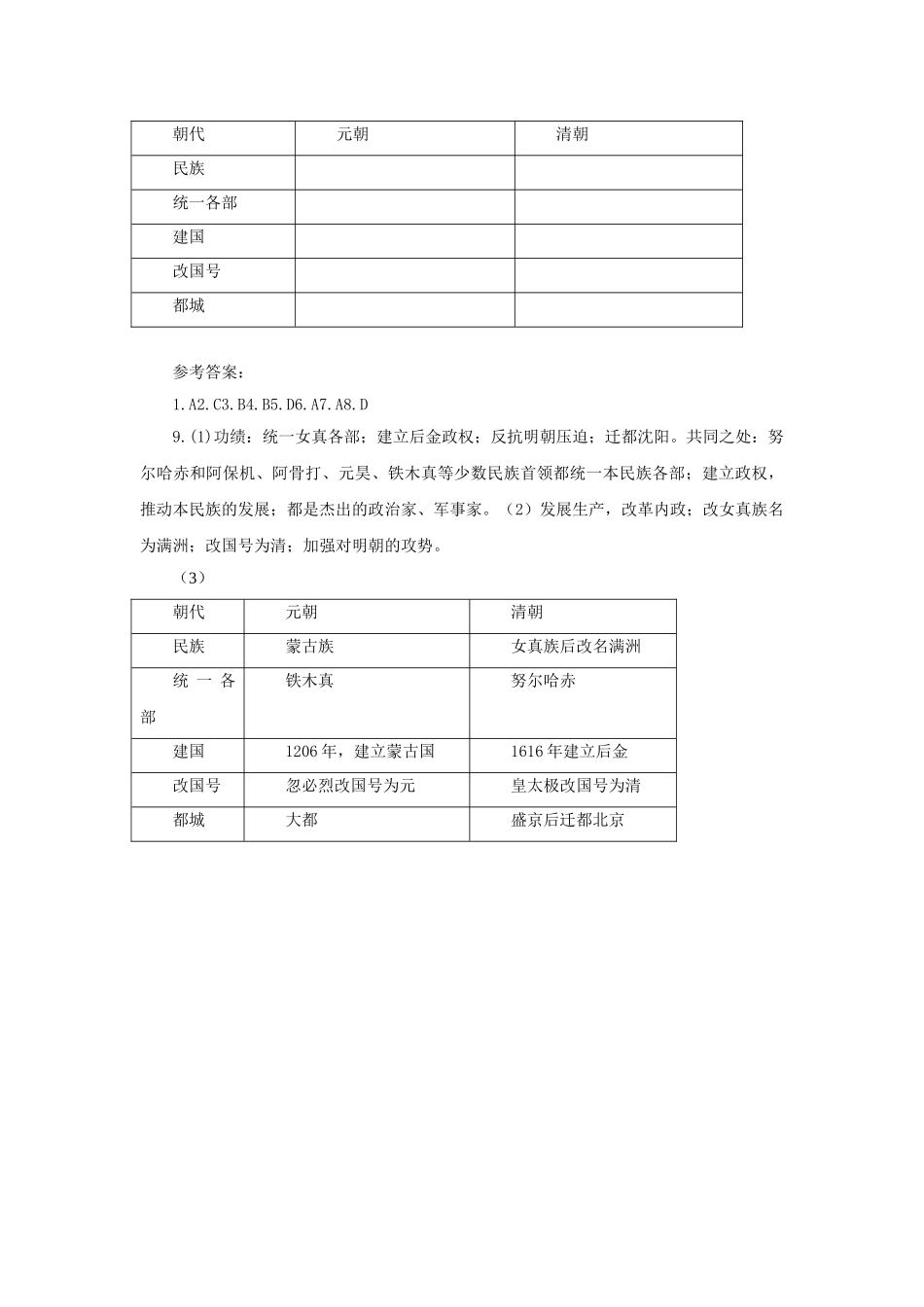 （秋季版）七年级历史下册 第39课 明清易代学案 岳麓版-岳麓版初中七年级下册历史学案_第3页