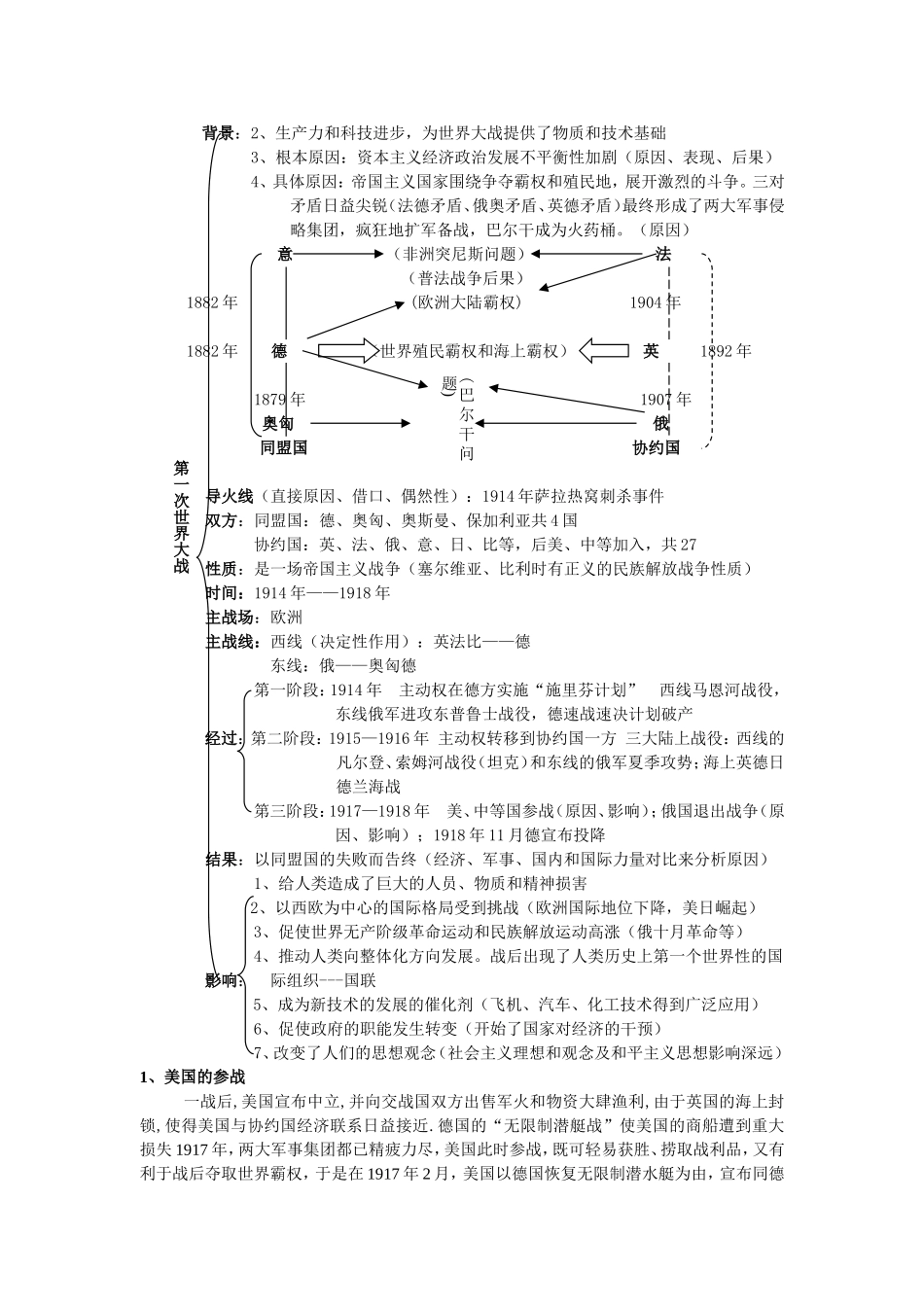 岳麓版历史选修3《20世纪的战争与和平》全套教案_第2页