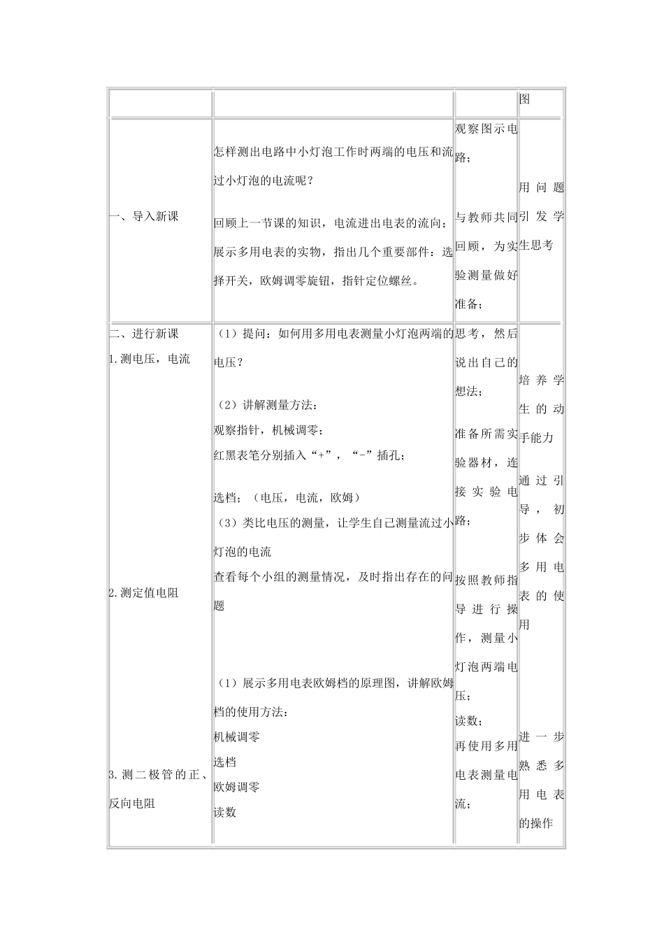 高中物理 第二章 恒定电流 第二章 恒定电流 2.8 多用电表教案2 新人教版选修3-1-新人教版高二选修3-1物理教案_第2页