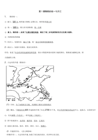 历史速记知识点快速记忆