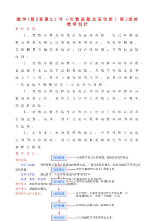 人教版·数学Ⅰ§2.2.2对数函数（3）