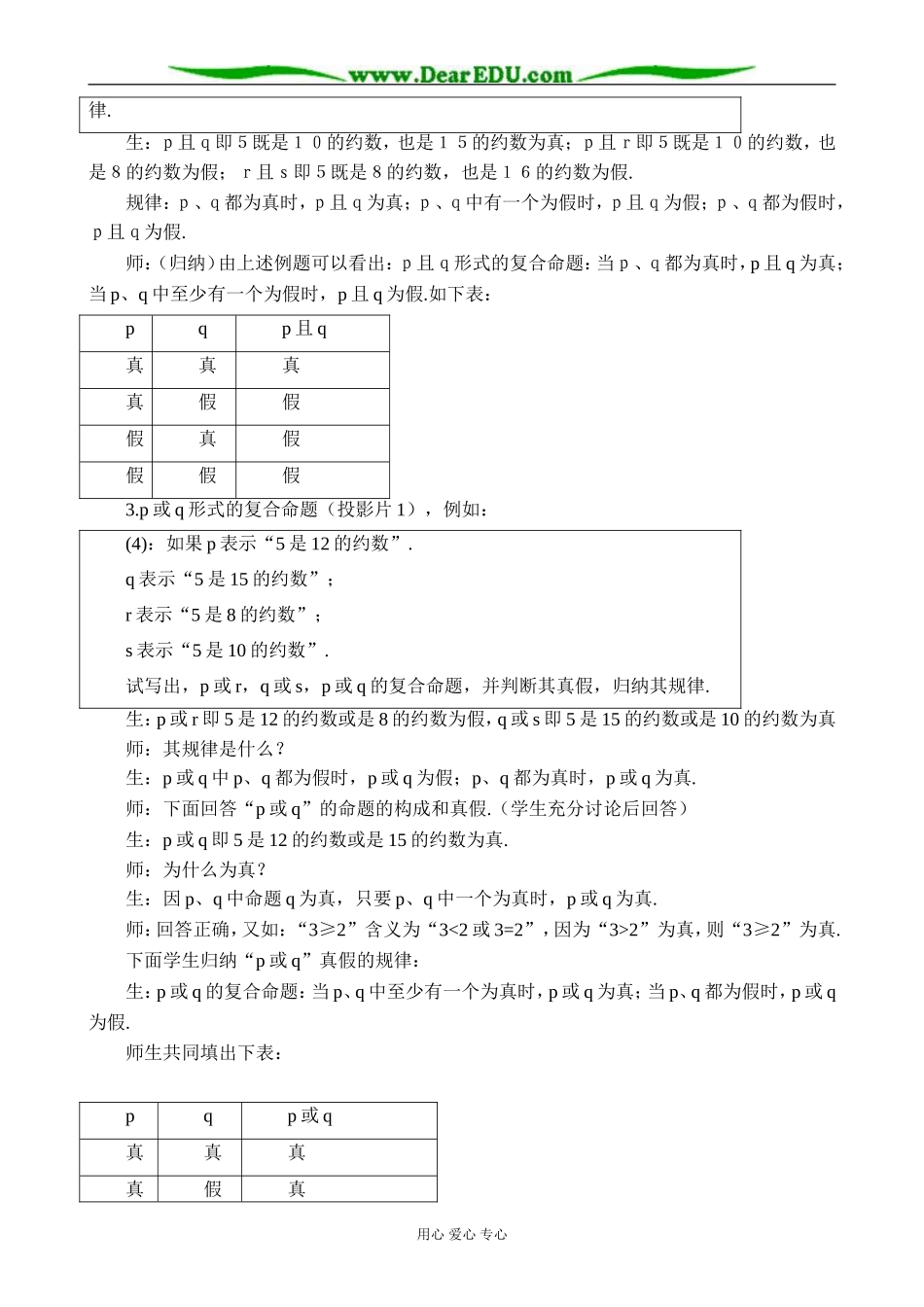 苏教版高中数学选修1-1逻辑联结词2_第2页