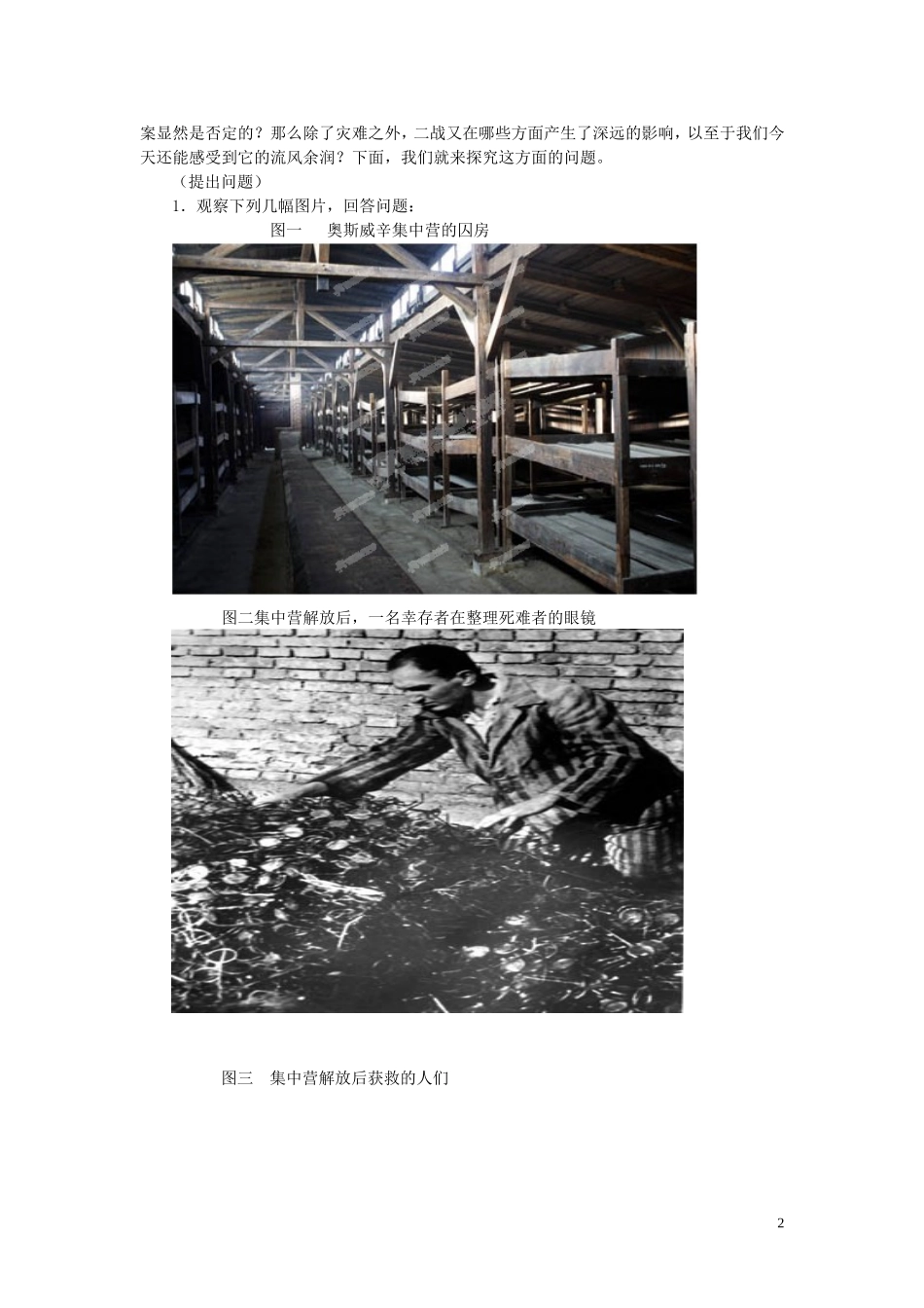 江西省信丰县西牛中学高中历史 第12课反法西斯战争的胜利教案 岳麓版选修3_第2页