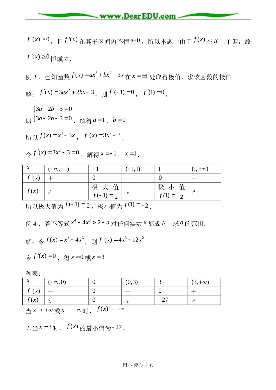 苏教版高中数学选修2-2导数在研究函数中的应用3_第2页