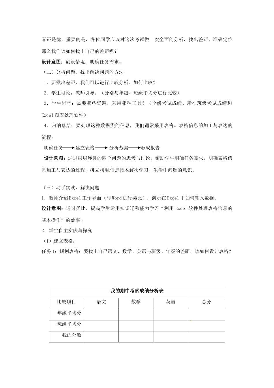 高中信息技术《表格信息的加工与表达》教案-人教版高中全册信息技术教案_第3页