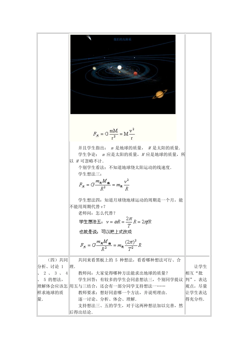 高中物理 第三章 万有引力定律 3 万有引力定律的应用教案2 教科版必修2-教科版高一必修2物理教案_第2页