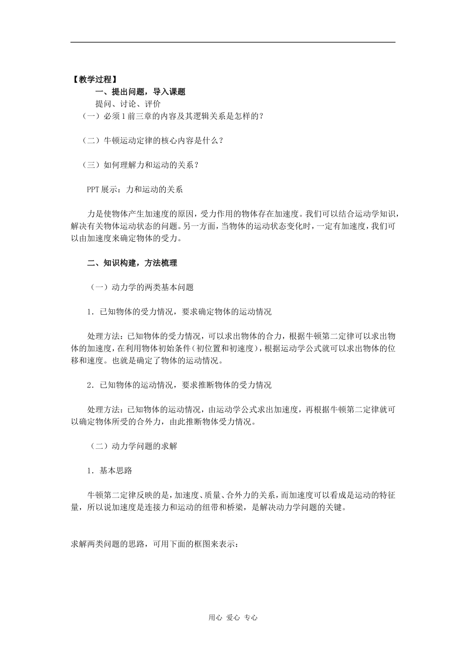高中物理《牛顿第二定律的应用》教学设计_第2页