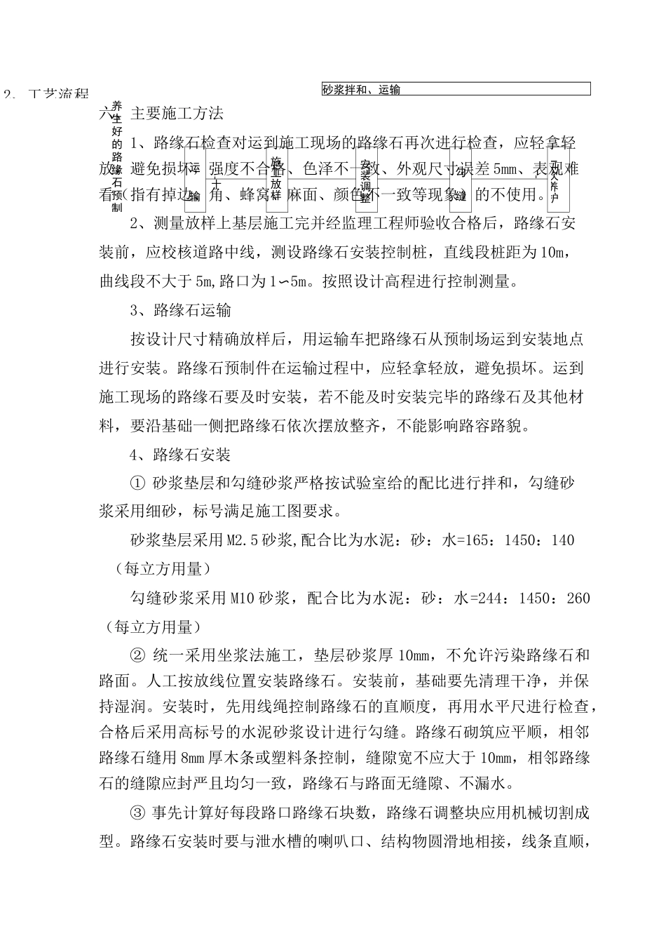 侧石施工方案_第2页