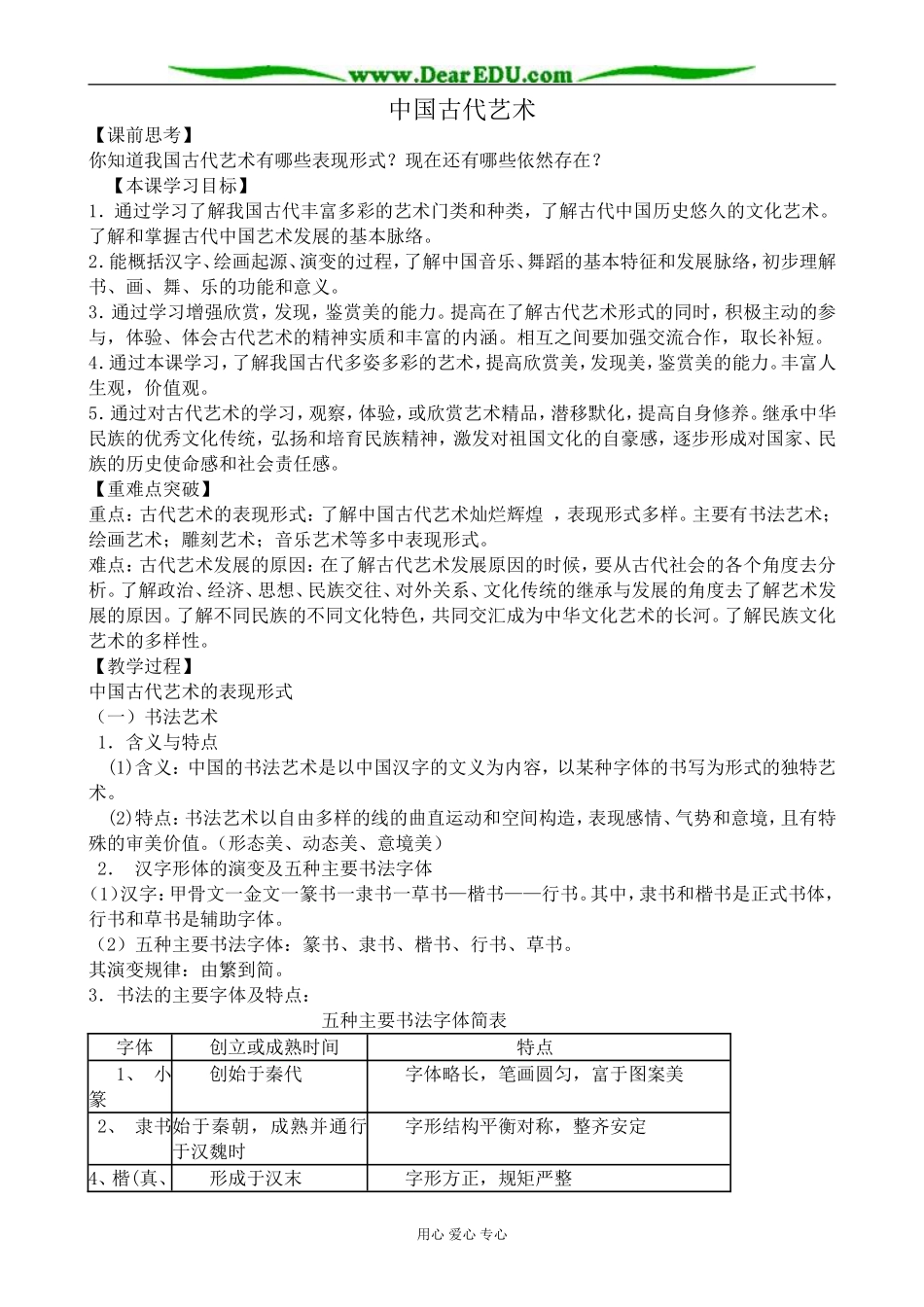 人民版高中历史必修3中国古代艺术2_第1页