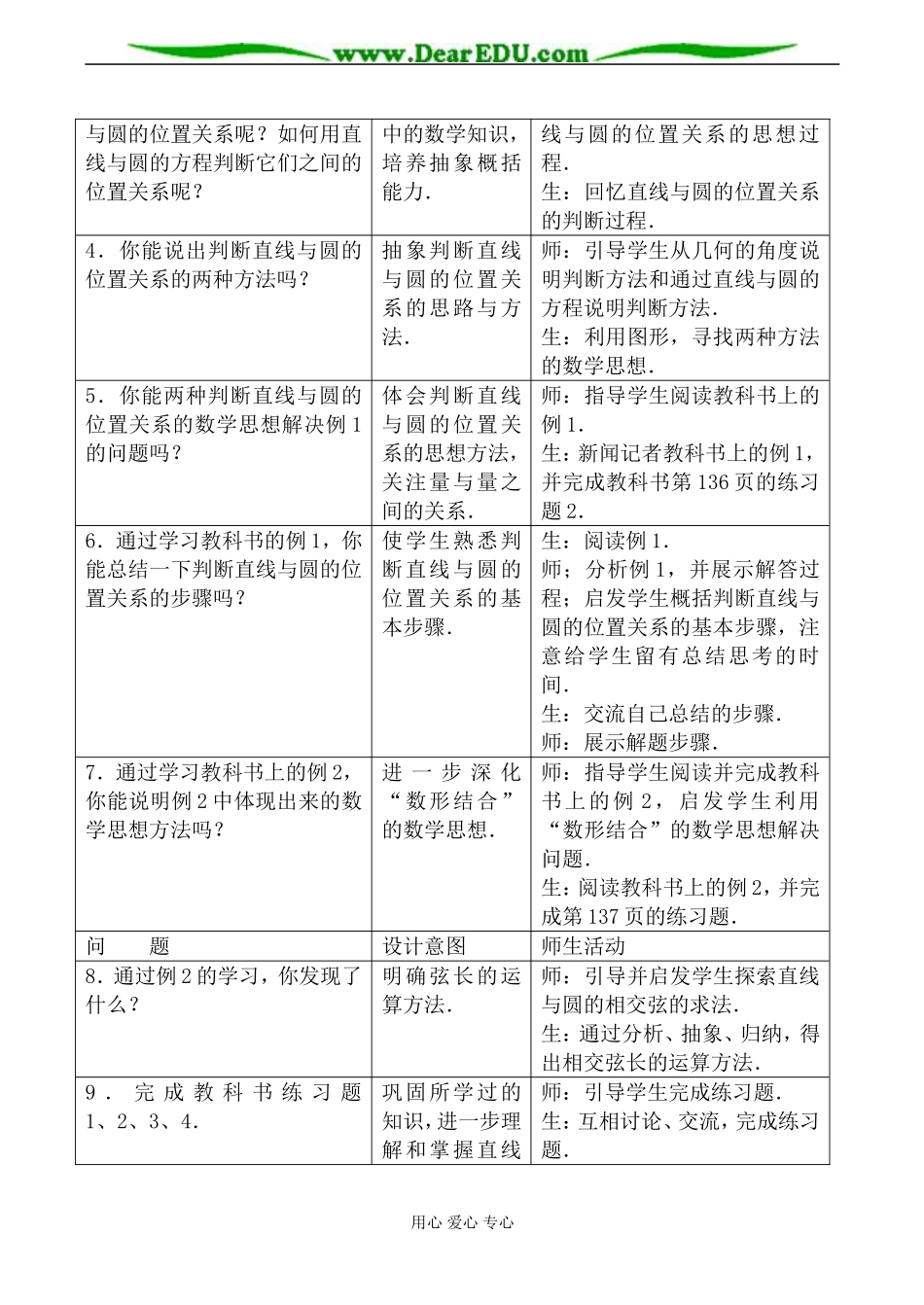苏教版高中数学必修2圆与圆的位置关系教案_第2页