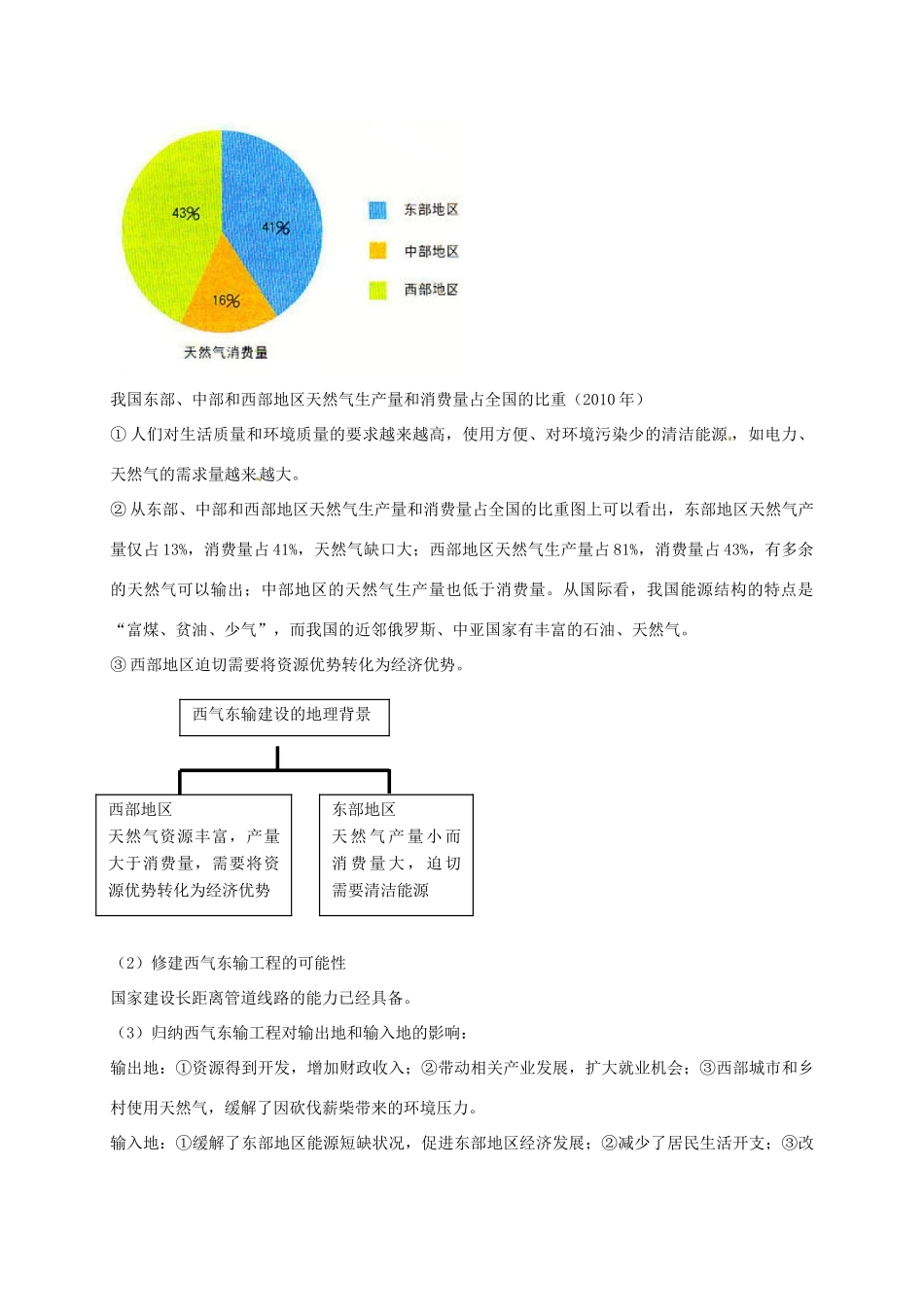 八年级地理下册 第九章 青藏地区 活动课 区际联系对经济发展的影响复习学案 （新版）商务星球版-（新版）商务星球版初中八年级下册地理学案_第3页