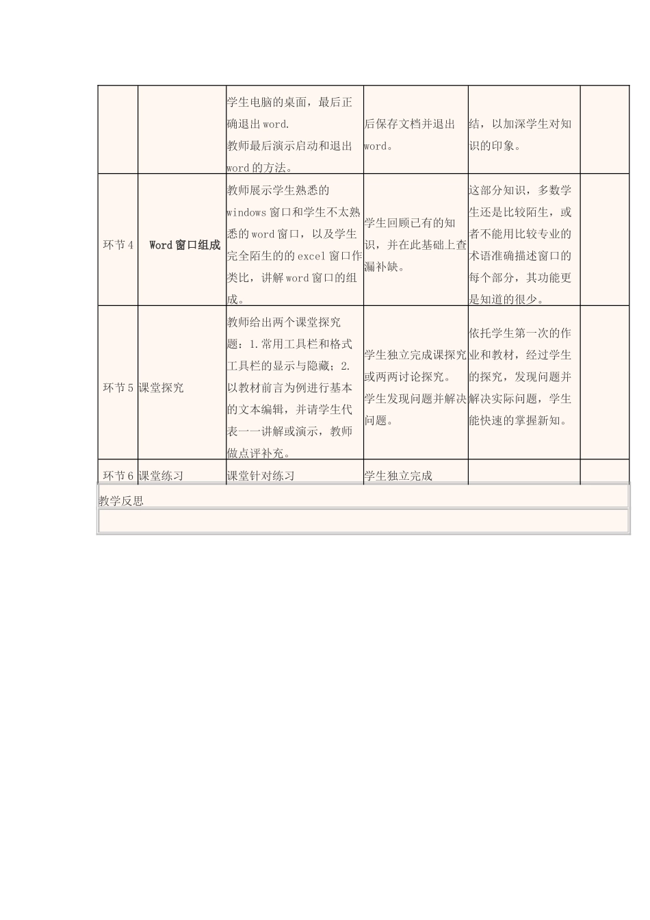 高中信息技术 初识文字处理软件word教学设计-人教版高中全册信息技术教案_第3页