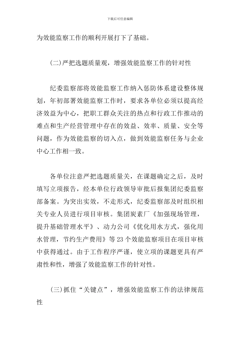 效能监察个人工作总结模板_第2页