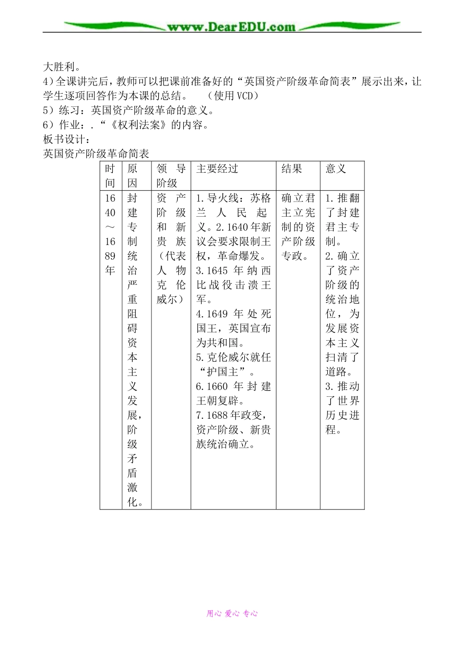岳麓版选修2高中历史英国资产阶级革命3_第3页