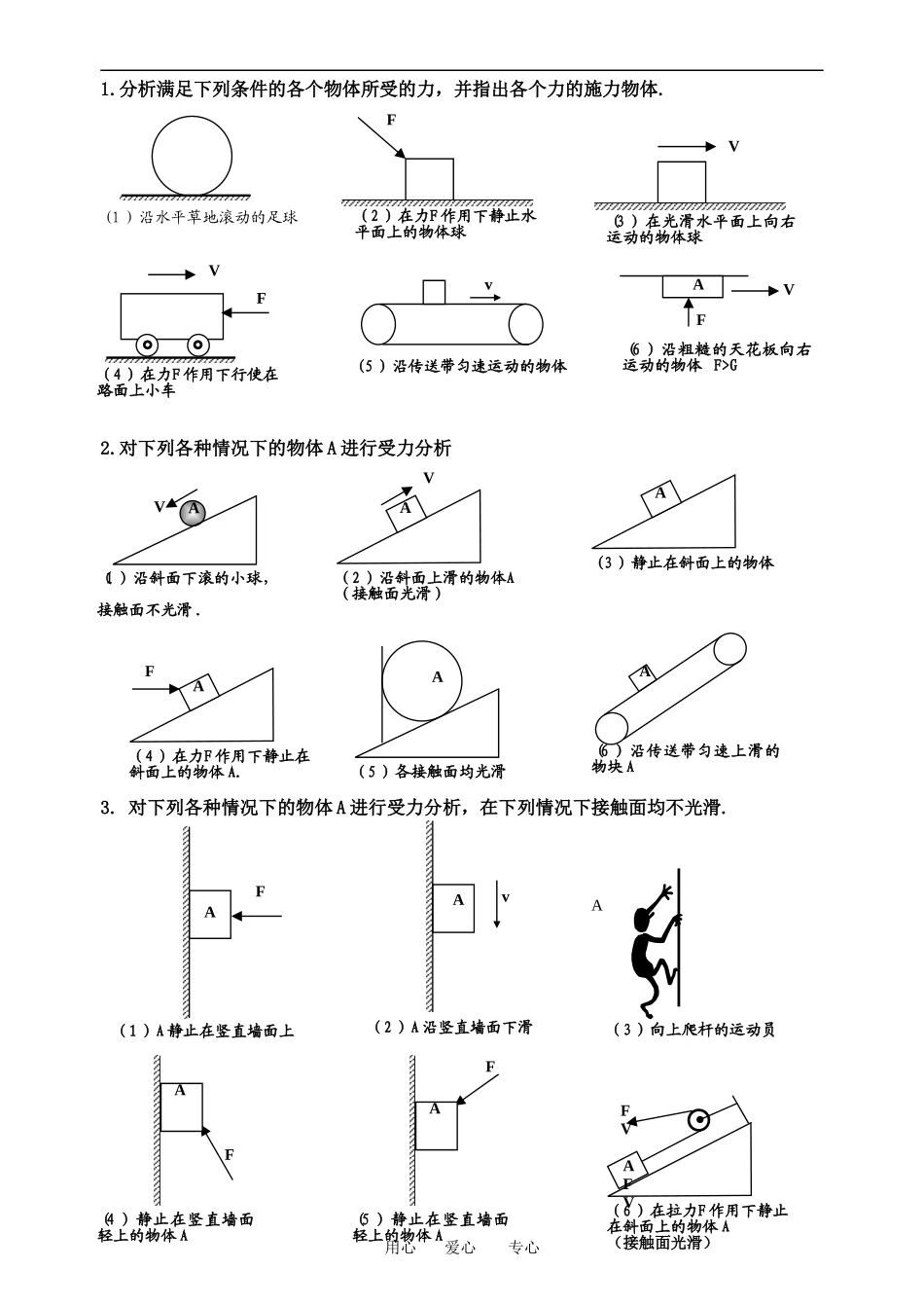 江苏省阜宁中学高一物理教受力分析初步教案人教版必修一_第2页