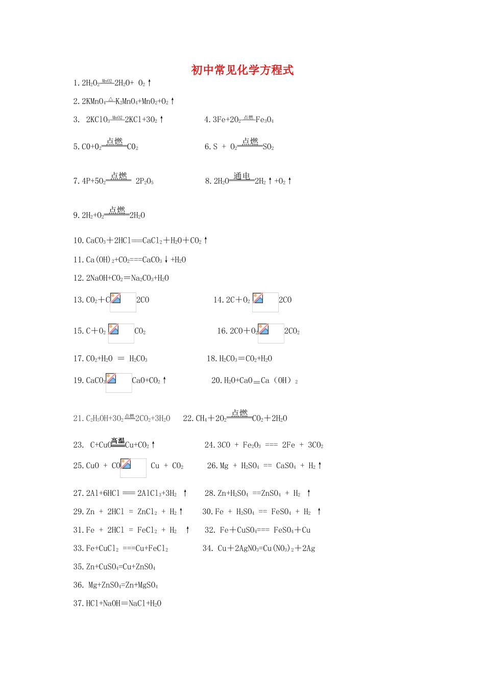 2013年秋九年级化学上册 第五单元 化学方程式 课题2 如何正确书写化学方程式素材 （新版）新人教版_第1页