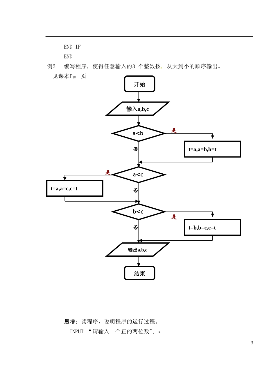 湖南师范大学附属中学高一数学 条件语句教案_第3页
