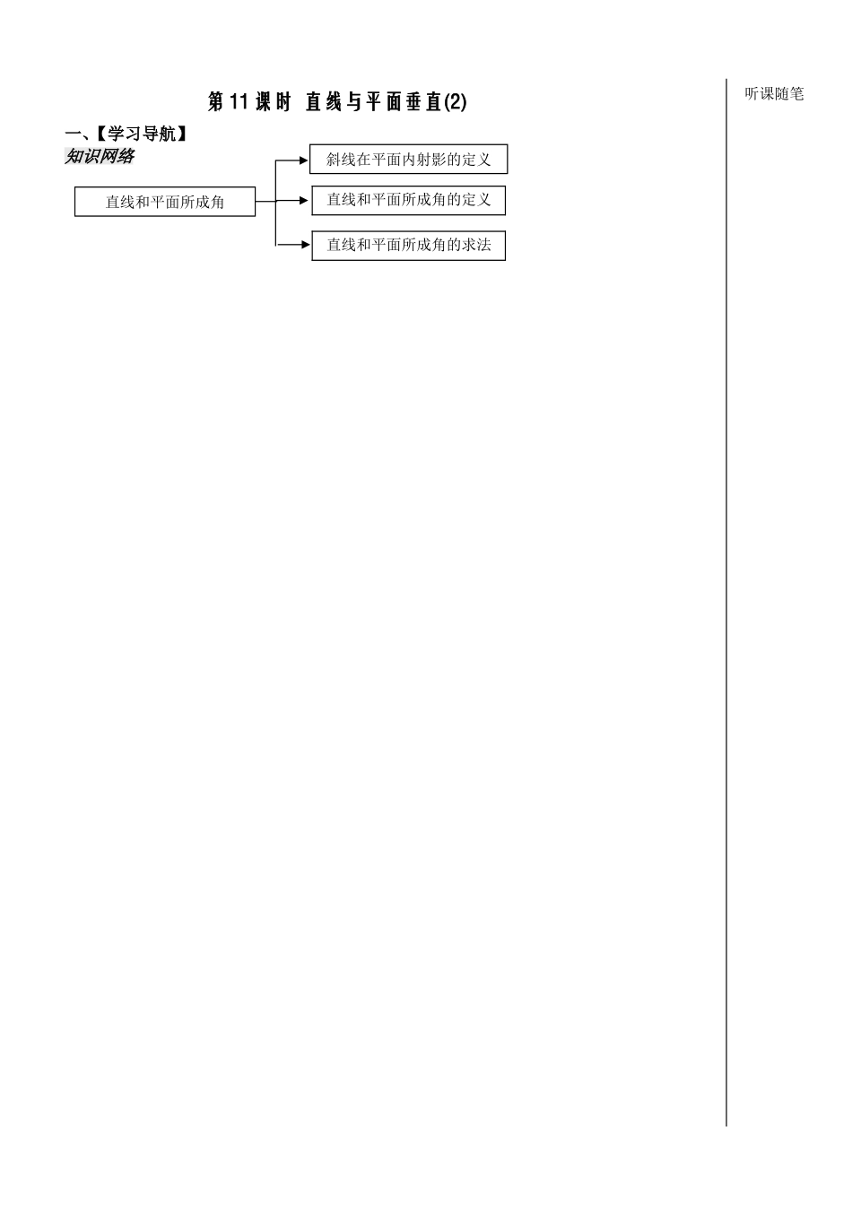 立体几何第11课时_第1页