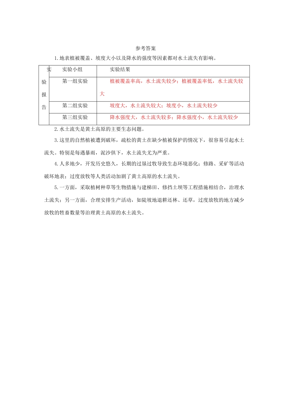 八年级地理下册 6.3 世界最大的黄土堆积区——黄土高原 水土流失与黄土高原导学案 （新版）新人教版-（新版）新人教版初中八年级下册地理学案_第2页