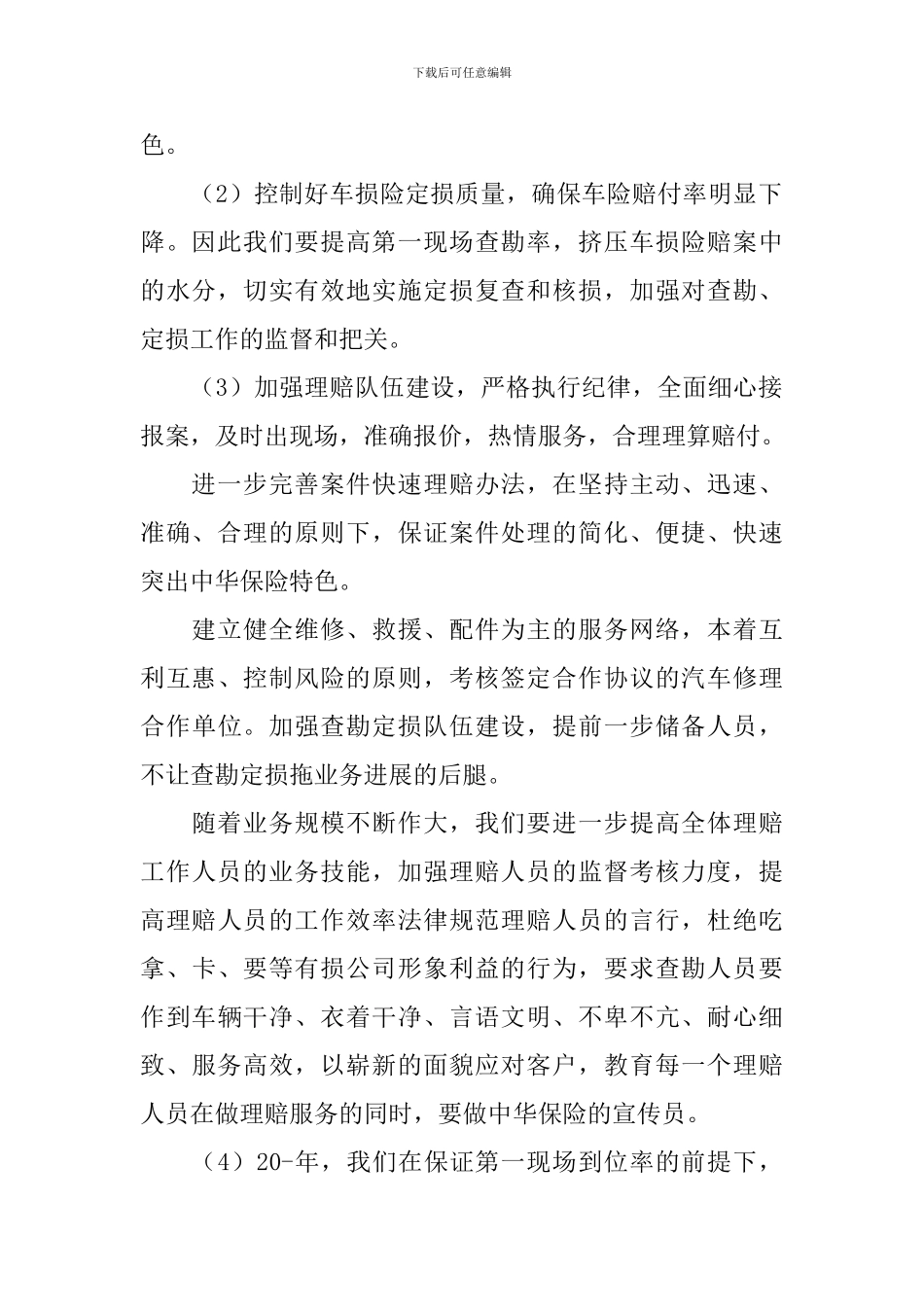 保险公司年度规划工作报告_第2页