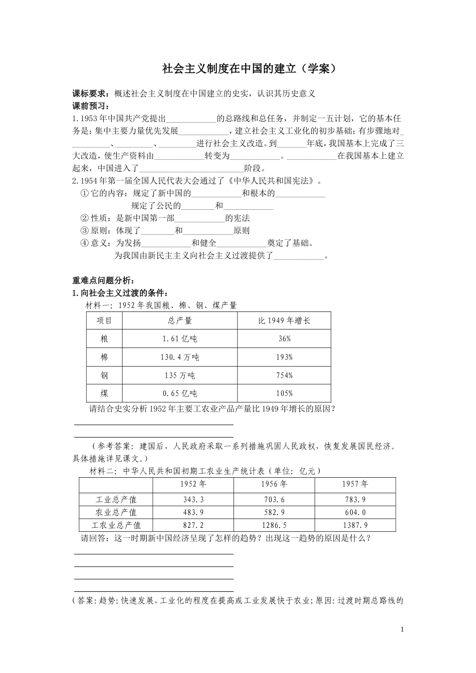 社会主义制度在中国的建立_第1页