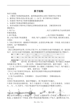 高中物理原子结构2人教版选修3-5